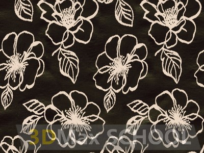 Текстуры ткани с цветами - 60