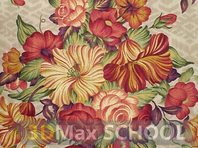 Текстуры ткани с цветами - 129