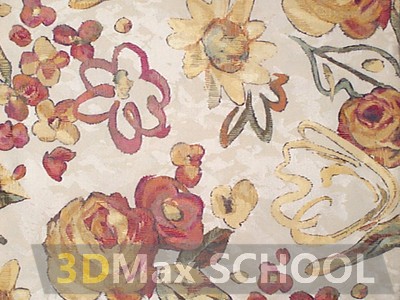 Текстуры ткани с цветами - 136