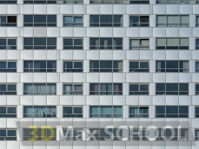 Скачать бесплатно текстуры фасадов офисных зданий для 3D Max, Cinema 4d,  Blender и Photoshop в высоком разрешении